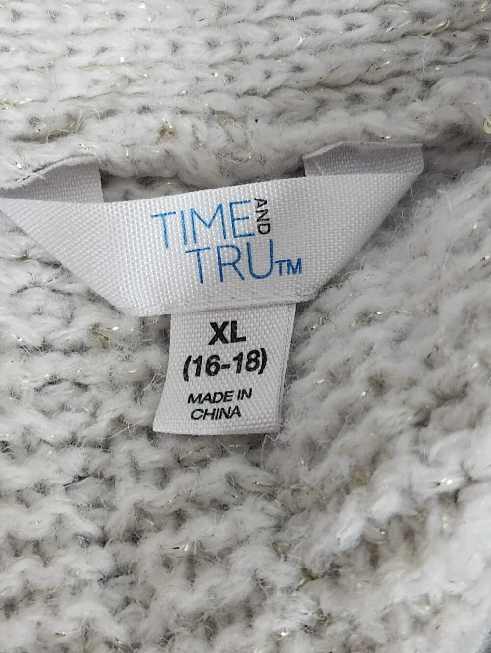 TIME AND TRU Sequin Accent Sweater - Picture 12 of 12